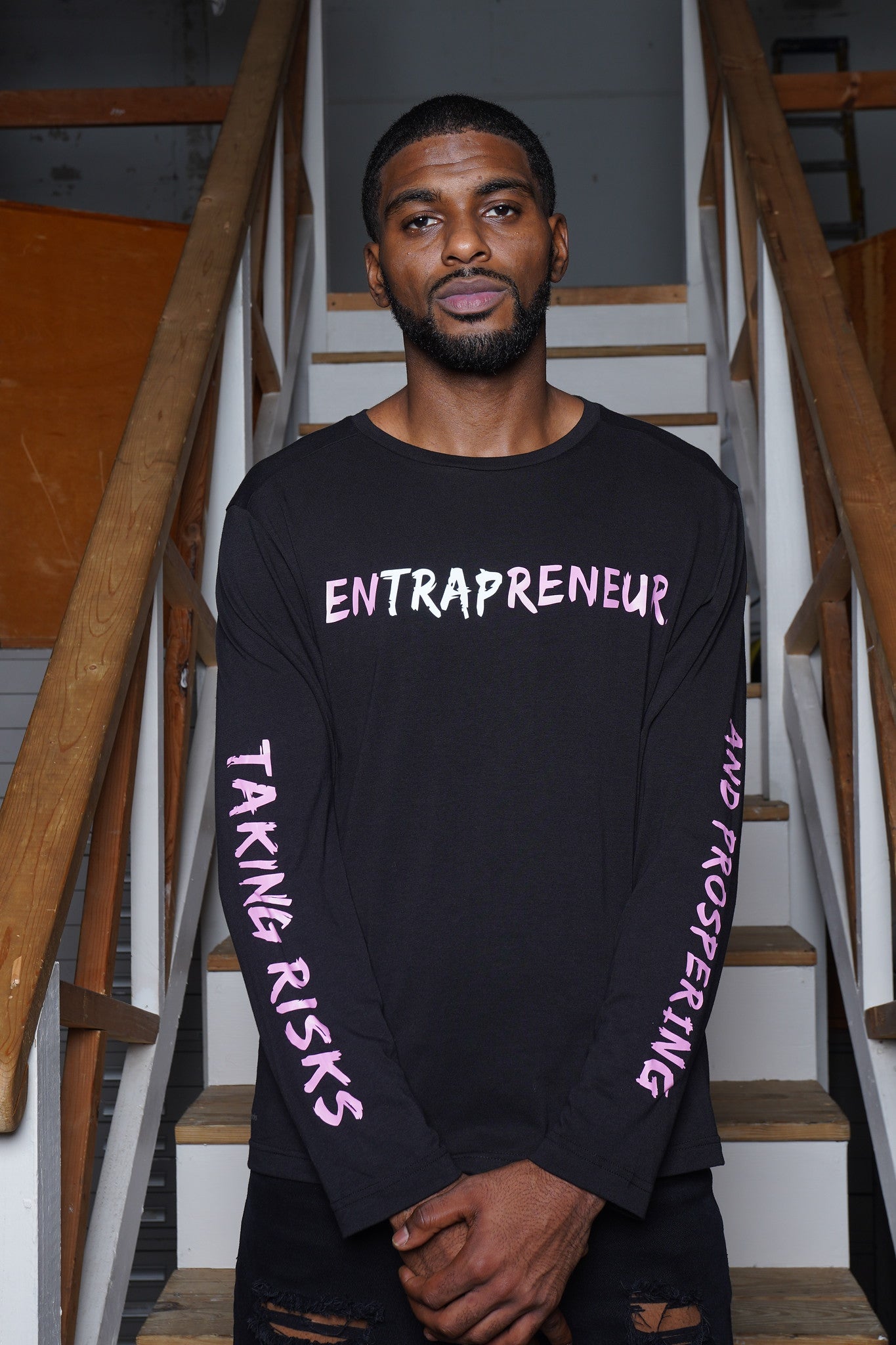 Pink EnTRAPpreneur Long sleeve Tee